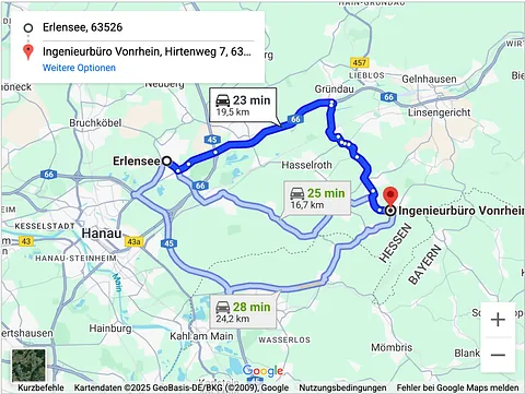 GTÜ Erlensee Anfahrt